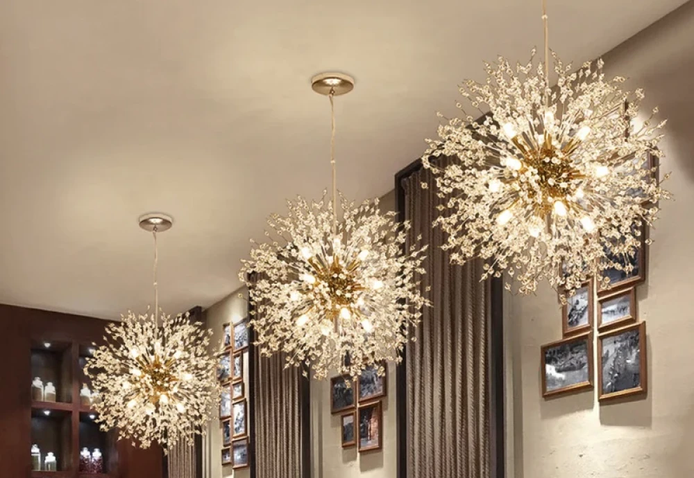 large crystal chandelier